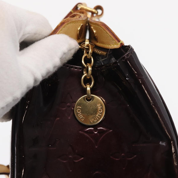 LOUIS VUITTON Monogram Vernis Blair MM Bag 2way Amarante M91619 LV Auth BA10041