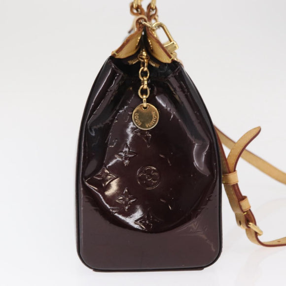 LOUIS VUITTON Monogram Vernis Blair MM Bag 2way Amarante M91619 LV Auth BA10041