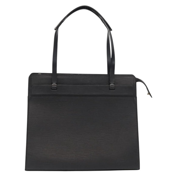 LOUIS VUITTON Epi Croisette PM Tote Bag Black M52492 LV Auth BA10043