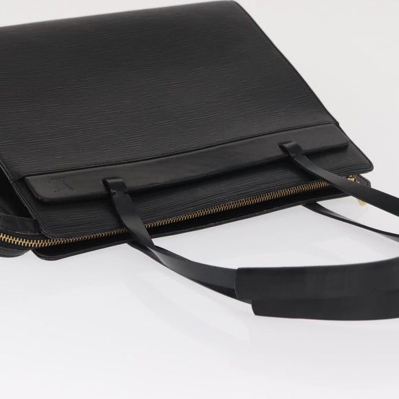 LOUIS VUITTON Epi Croisette PM Tote Bag Black M52492 LV Auth BA10043