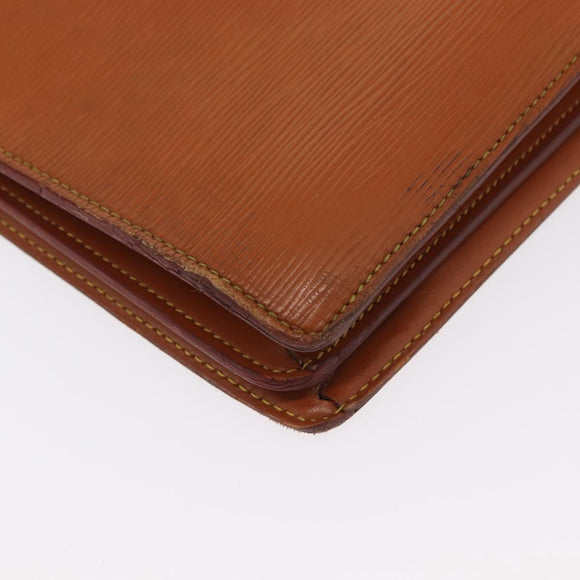 LOUIS VUITTON Epi Serviette Conseiller Briefcase Brown M54423 LV Auth BA10044