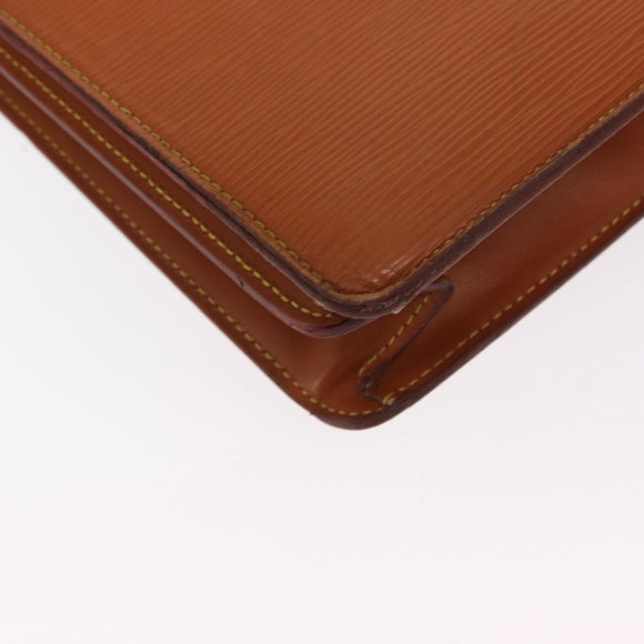 LOUIS VUITTON Epi Serviette Conseiller Briefcase Brown M54423 LV Auth BA10044