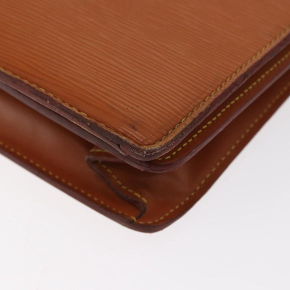 LOUIS VUITTON Epi Serviette Conseiller Briefcase Brown M54423 LV Auth BA10044