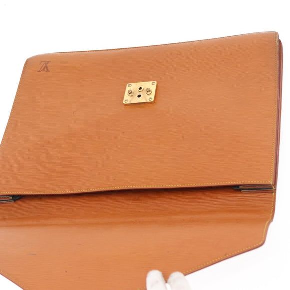 LOUIS VUITTON Epi Serviette Conseiller Briefcase Brown M54423 LV Auth BA10044