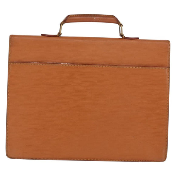 LOUIS VUITTON Epi Serviette Conseiller Briefcase Brown M54423 LV Auth BA10044