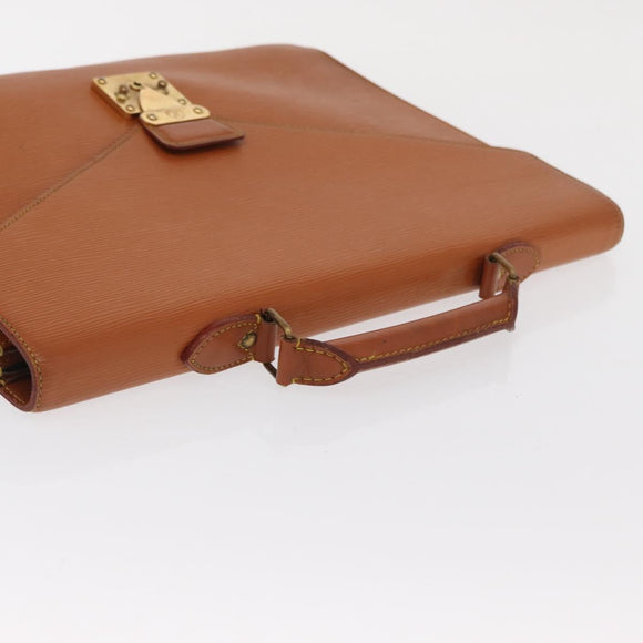 LOUIS VUITTON Epi Serviette Conseiller Briefcase Brown M54423 LV Auth BA10044