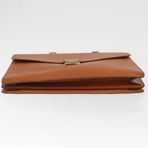 LOUIS VUITTON Epi Serviette Conseiller Briefcase Brown M54423 LV Auth BA10044