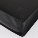LOUIS VUITTON Epi Sac Plat Hand Bag Black M59082 LV Auth BA10045-16