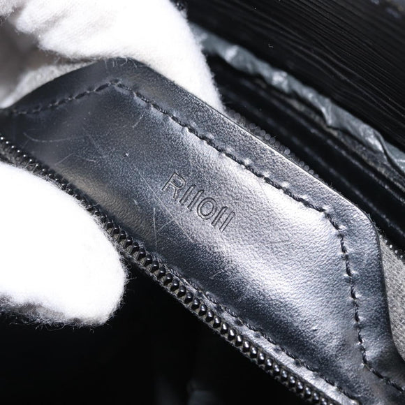 LOUIS VUITTON Epi Sac Plat Hand Bag Black M59082 LV Auth BA10045