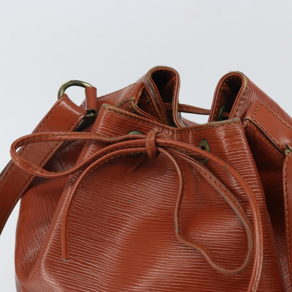 LOUIS VUITTON Epi Petit Noe Shoulder Bag Brown M44103 LV Auth BA10046