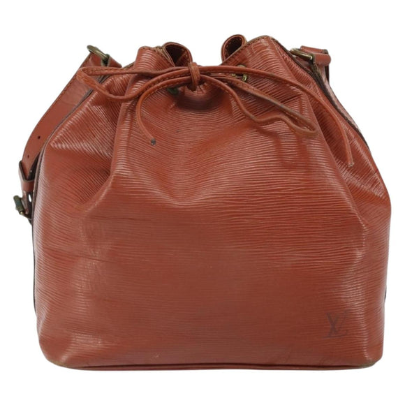 LOUIS VUITTON Epi Petit Noe Shoulder Bag Brown M44103 LV Auth BA10046