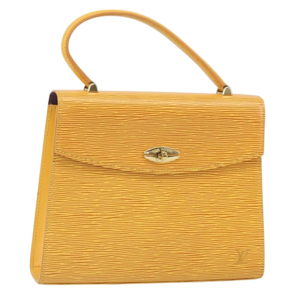 LOUIS VUITTON Epi Malesherbes Bag Tassili Yellow Jonne M52379 LV Auth BA10048
