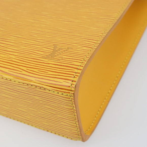 LOUIS VUITTON Epi Malesherbes Bag Tassili Yellow Jonne M52379 LV Auth BA10048