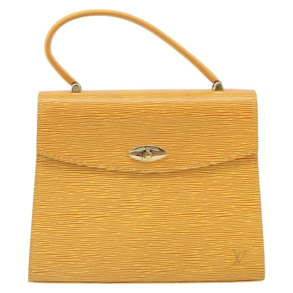 LOUIS VUITTON Epi Malesherbes Bag Tassili Yellow Jonne M52379 LV Auth BA10048