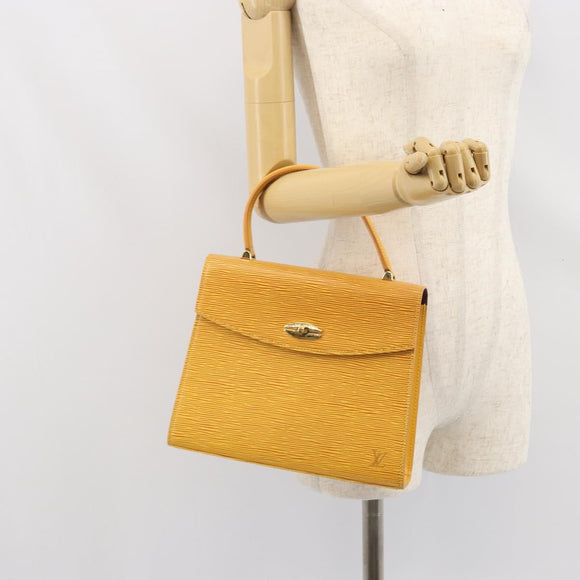 LOUIS VUITTON Epi Malesherbes Bag Tassili Yellow Jonne M52379 LV Auth BA10048