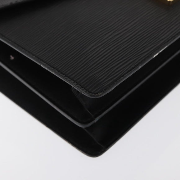 LOUIS VUITTON Epi Concorde Hand Bag Black M52132 LV Auth BA10050