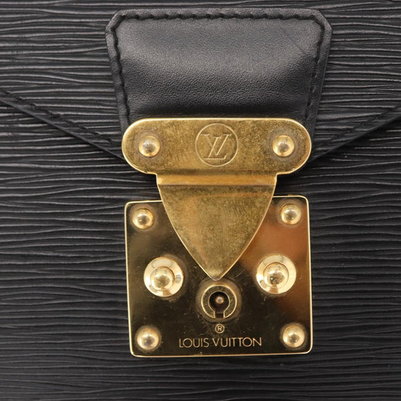 LOUIS VUITTON Epi Concorde Hand Bag Black M52132 LV Auth BA10050