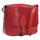 LOUIS VUITTON Epi Cartesier MM Shoulder Bag Red M52247 LV Auth BA10051-1