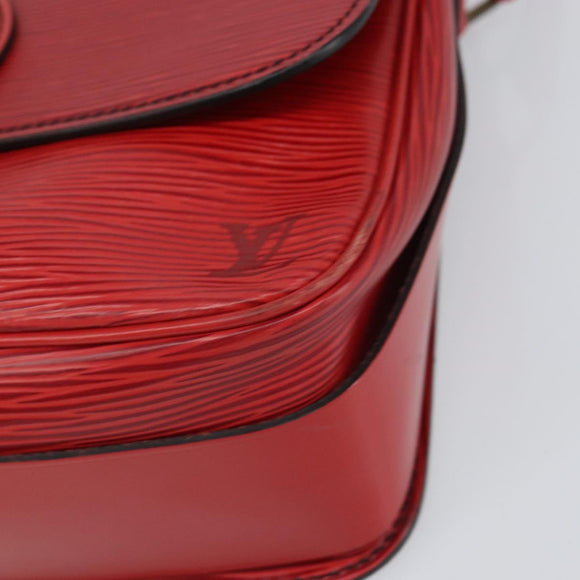 LOUIS VUITTON Epi Cartesier MM Shoulder Bag Red M52247 LV Auth BA10051