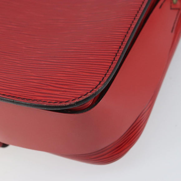 LOUIS VUITTON Epi Cartesier MM Shoulder Bag Red M52247 LV Auth BA10051
