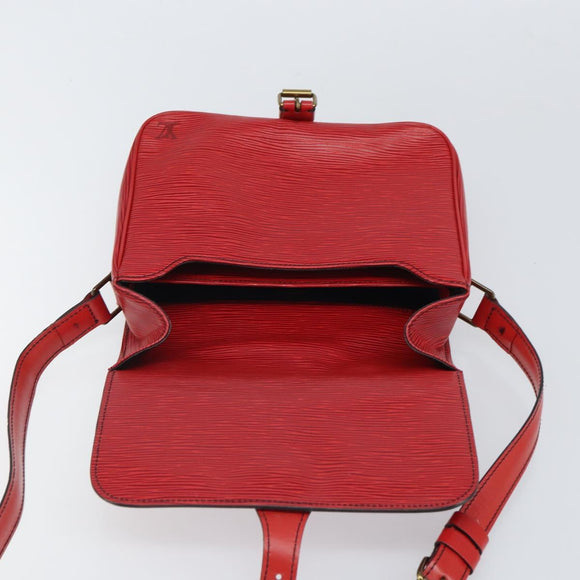 LOUIS VUITTON Epi Cartesier MM Shoulder Bag Red M52247 LV Auth BA10051