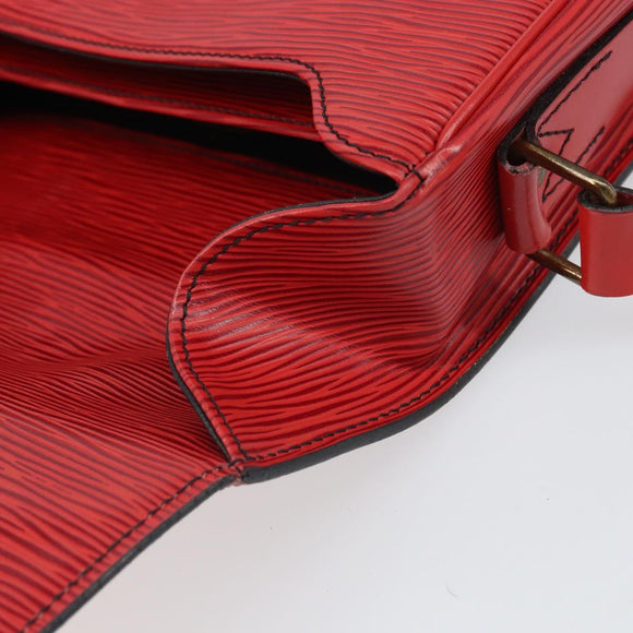 LOUIS VUITTON Epi Cartesier MM Shoulder Bag Red M52247 LV Auth BA10051