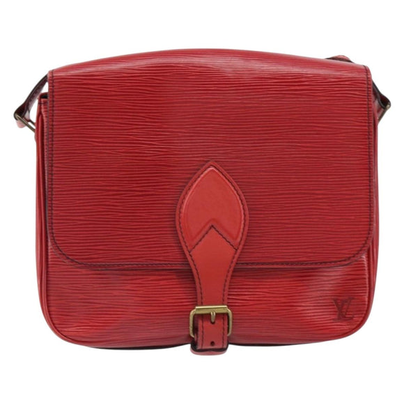 LOUIS VUITTON Epi Cartesier MM Shoulder Bag Red M52247 LV Auth BA10051