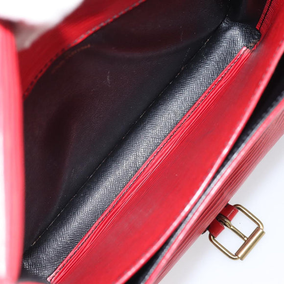 LOUIS VUITTON Epi Cartesier MM Shoulder Bag Red M52247 LV Auth BA10051