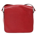LOUIS VUITTON Epi Cartesier MM Shoulder Bag Red M52247 LV Auth BA10051-3