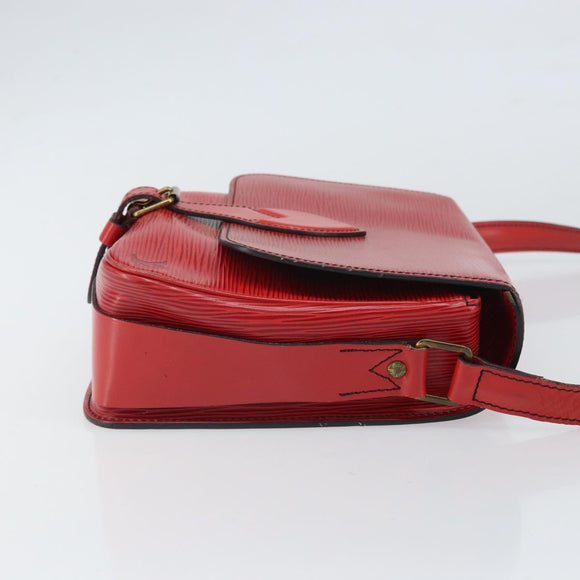 LOUIS VUITTON Epi Cartesier MM Shoulder Bag Red M52247 LV Auth BA10051