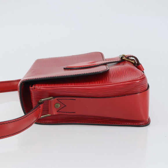 LOUIS VUITTON Epi Cartesier MM Shoulder Bag Red M52247 LV Auth BA10051