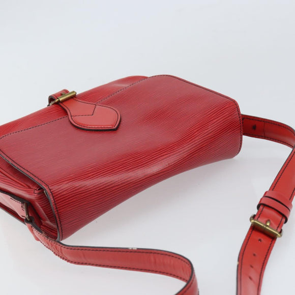 LOUIS VUITTON Epi Cartesier MM Shoulder Bag Red M52247 LV Auth BA10051
