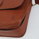 LOUIS VUITTON Epi Cartouchiere MM Shoulder Bag Brown M52243 LV Auth BA10052-14