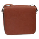 LOUIS VUITTON Epi Cartouchiere MM Shoulder Bag Brown M52243 LV Auth BA10052-2