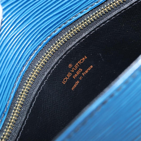 LOUIS VUITTON Epi Saint Cloud GM Shoulder Bag Toledo Blue M52195 LV Auth BA10053