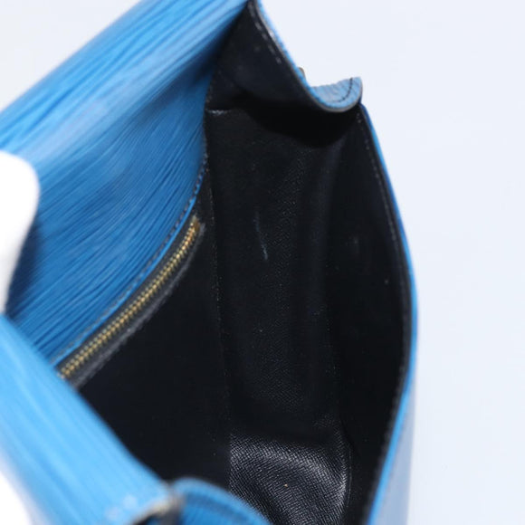 LOUIS VUITTON Epi Saint Cloud GM Shoulder Bag Toledo Blue M52195 LV Auth BA10053