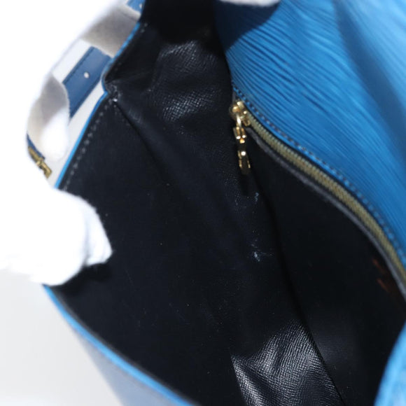 LOUIS VUITTON Epi Saint Cloud GM Shoulder Bag Toledo Blue M52195 LV Auth BA10053