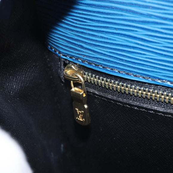 LOUIS VUITTON Epi Saint Cloud GM Shoulder Bag Toledo Blue M52195 LV Auth BA10053