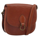 LOUIS VUITTON Epi Saint Cloud PM Shoulder Bag Brown M52213 LV Auth BA10054-1