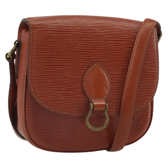 LOUIS VUITTON Epi Saint Cloud PM Shoulder Bag Brown M52213 LV Auth BA10054