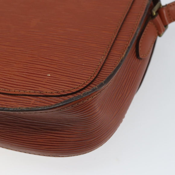 LOUIS VUITTON Epi Saint Cloud PM Shoulder Bag Brown M52213 LV Auth BA10054