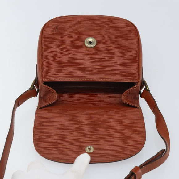 LOUIS VUITTON Epi Saint Cloud PM Shoulder Bag Brown M52213 LV Auth BA10054