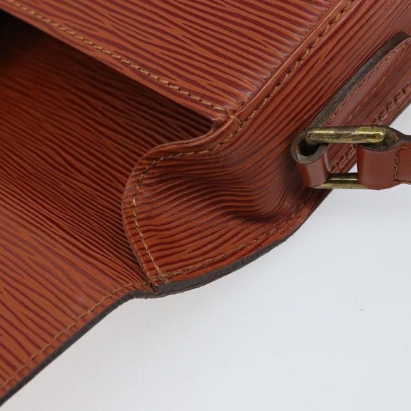 LOUIS VUITTON Epi Saint Cloud PM Shoulder Bag Brown M52213 LV Auth BA10054