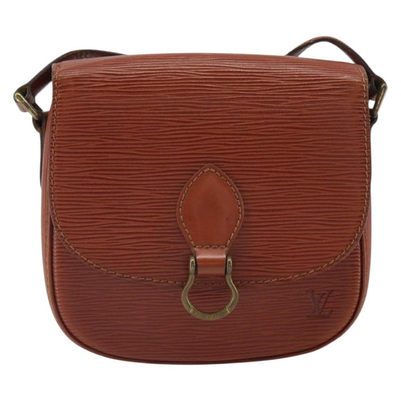 LOUIS VUITTON Epi Saint Cloud PM Shoulder Bag Brown M52213 LV Auth BA10054
