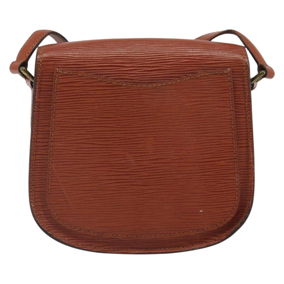 LOUIS VUITTON Epi Saint Cloud PM Shoulder Bag Brown M52213 LV Auth BA10054