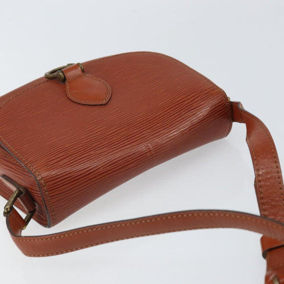 LOUIS VUITTON Epi Saint Cloud PM Shoulder Bag Brown M52213 LV Auth BA10054