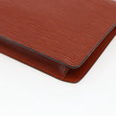 LOUIS VUITTON Epi Montaigne 27 Clutch Bag Brown LV Auth BA10055-15