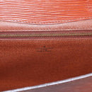 LOUIS VUITTON Epi Montaigne 27 Clutch Bag Brown LV Auth BA10055-8