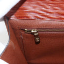 LOUIS VUITTON Epi Montaigne 27 Clutch Bag Brown LV Auth BA10055-17