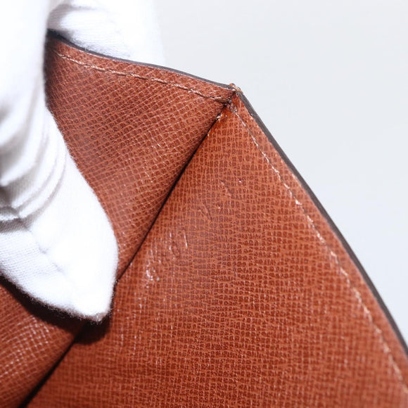 LOUIS VUITTON Epi Montaigne 27 Clutch Bag Brown LV Auth BA10055